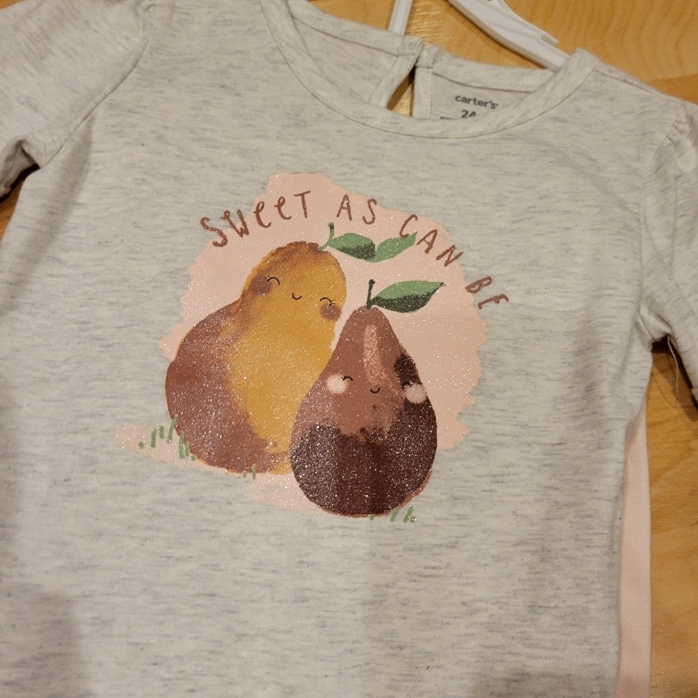 Carter's Baby Sweet As Can Be Outfit Bodysuit Pants Size 24 Months New - Picture 2 of 6